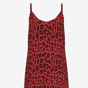 Rails red and black animal print slip dress (NWT, Size Medium)